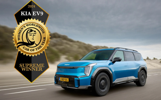 Kia EV9 được bình chọn là "Xe tốt nhất giành cho phụ nữ năm 2024"