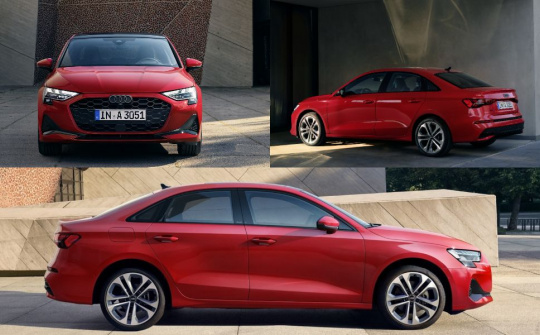 Audi A3 Sedan 2025 được làm mới từ trong ra ngoài