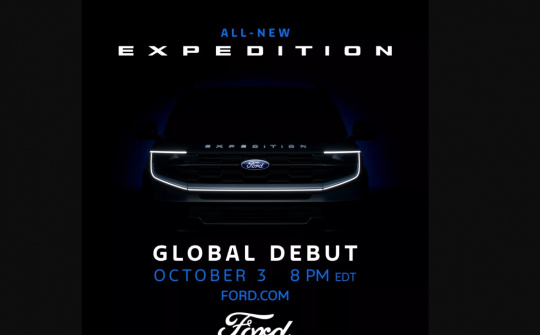 Ford Expedition 2025 lộ diện trước khi ra mắt vào tháng 10 tới