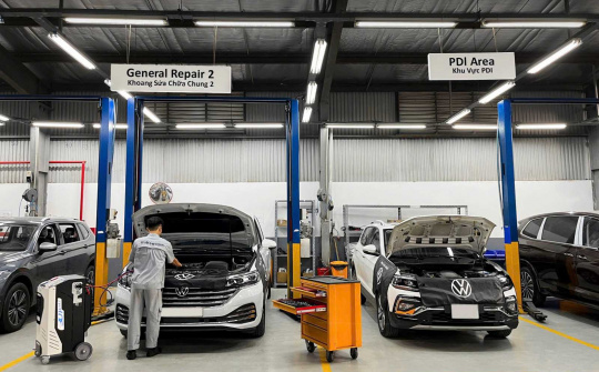 “Tận mục sở thị” xưởng dịch vụ chuẩn toàn cầu của Volkswagen tại Hà Nội