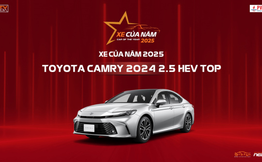Toyota Camry trở thành XE CỦA NĂM 2025