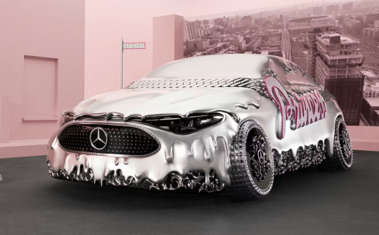 Mercedes-Benz CLA-Class 2025 như tác phẩm nghệ thuật với lớp crom ánh kim