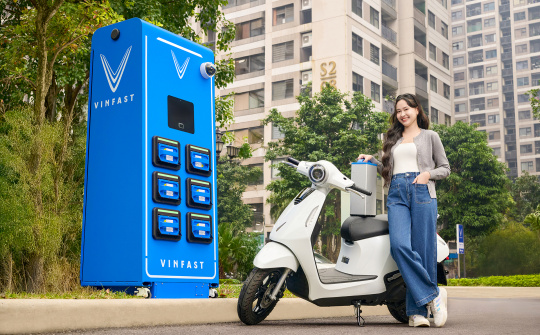 Xe máy điện đổi pin của VinFast đã sẵn sàng