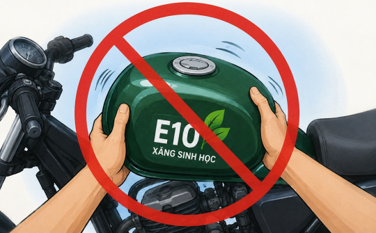 Xăng E10 không cần “lắc bình xăng” trước khi sử dụng