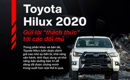 Toyota Hilux 2020: Gửi lời "thách thức" tới các đối thủ