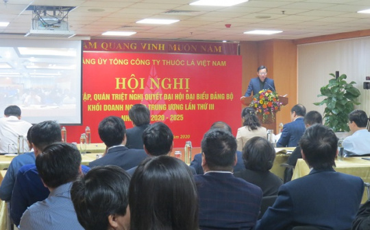 Đảng bộ Tổng công ty Thuốc lá Việt Nam: tổ chức hội nghị học tập quán triệt và triển khai thực hiện M.Cwin6622.com tỷ lệ kèo World Cup 2026 Đại hội đại biểu Đảng bộ Khối Cwin800 tỷ lệ kèo World Cup 2026 Trung ương nhiệm kỳ 2020-2025