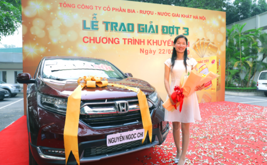 Bia Hà Nội trao giải đợt cuối Chương trình khuyến mại “Vị Bia làm nên sắc Tết”