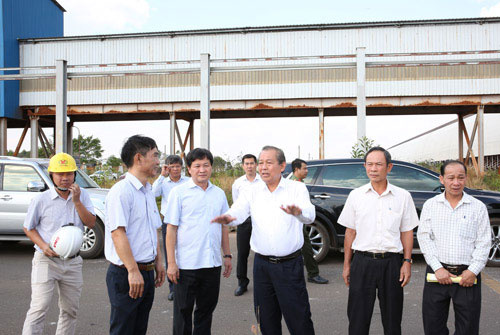 Phó Thủ tướng Thường trực Trương Hòa Bình thăm 2 dự án lớn tại Đắk Nông