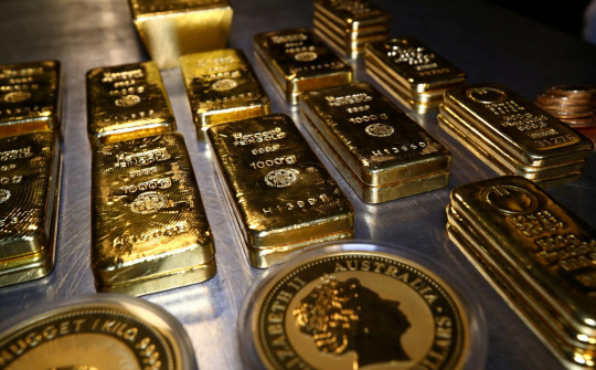 Giá vàng ngày 2/4 đi xuống, mất ngưỡng 1.600 USD/ounce
