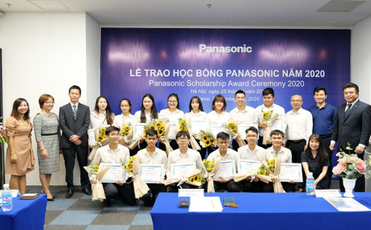 Panasonic trao tặng 15 suất Nhà cái cá cược cá độ uy tín Nổ hũ, Bắn Cá và Game Bài Cwin.com cho sinh viên tài năng năm 2020