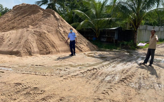 Bình Thuận: Tổng kiểm tra 56 bãi tập kết và điểm kinh doanh vật liệu xây dựng trên địa bàn huyện Đức Linh