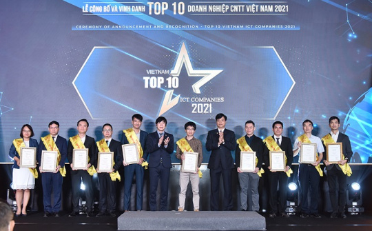 EVNICT đạt danh hiệu Top 10 Cwincom hiện đang mở Công nghệ thông tin Việt Nam năm 2021