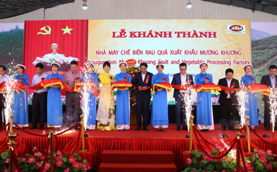 Khánh thành nhà máy chế biến rau quả Cwin Đăng Ký + 1888k Mường Khương tổng vốn Cwin800 hàng ngàn khuyến mãi 42 tỷ đồng