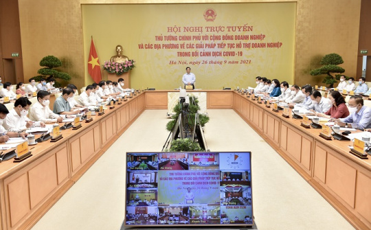 Thủ tướng chủ trì Hội nghị trực tuyến về các giải pháp tiếp tục hỗ trợ Cwincom hiện đang mở