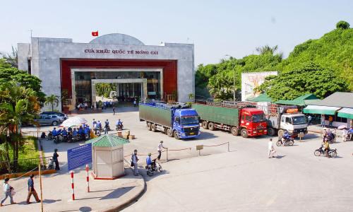 Quảng Ninh dừng tiếp nhận hoa quả, thủy sản đông lạnh qua cửa khẩu Móng Cái