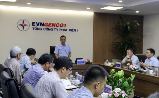 Đoàn công tác Tập đoàn điện lực Việt Nam làm việc tại EVNGENCO1