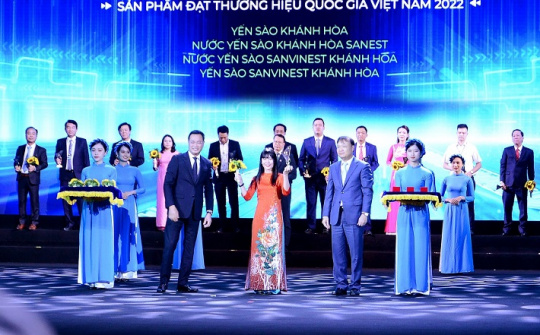 Yến sào Khánh Hòa lần thứ 3 được tôn vinh Thương hiệu quốc gia Việt Nam