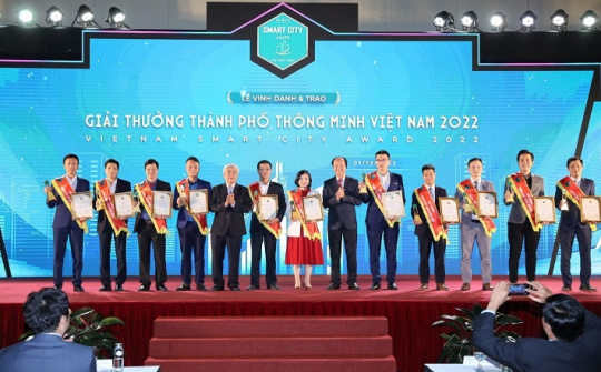 EVNICT đạt “Giải thưởng Thành phố thông minh Việt Nam 2022”