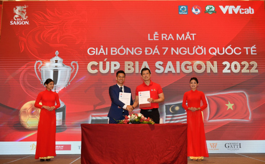 Lần đầu tiên tổ chức tại Việt Nam Giải bóng đá 7 người Quốc tế tranh Cup Bia Sagon 2022