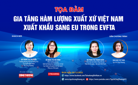 [TRỰC TUYẾN] Gia tăng hàm lượng xuất xứ Việt Nam Cwin Đăng Ký + 1888k sang EU trong EVFTA