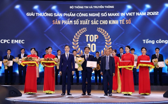 2 sản phẩm của EVN được công nhận giải thưởng công nghệ số  "Make in Viet Nam"