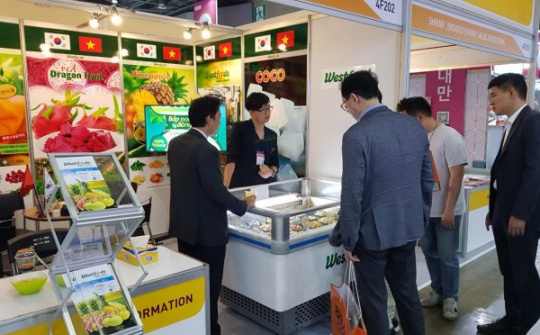 Hỗ trợ Cwincom hiện đang mở quảng bá, giao thương tại Triển lãm Thực phẩm Quốc tế Seoul 2022