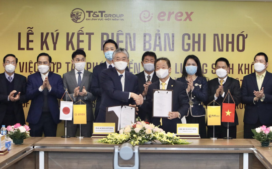 T&T Group và Tập đoàn EREX hợp tác trong lĩnh vực năng lượng điện sinh khối