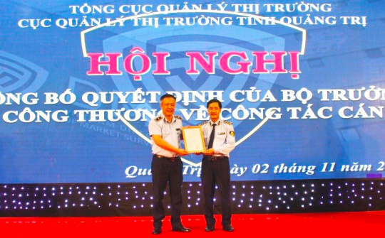 Bổ nhiệm tân Cục trưởng Cục Quản lý thị trường tỉnh Quảng Trị