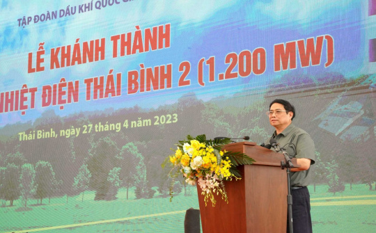 Khánh thành Nhà máy nhiệt điện Thái Bình 2 với công suất 1.200 MW