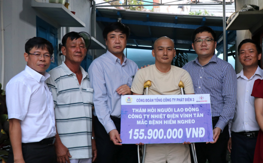 Công đoàn EVNGENCO3 hỗ trợ hơn 155 Triệu đồng cho Nền tảng hàng đầu cung cấp Cwin com gặp khó khăn, bệnh tật