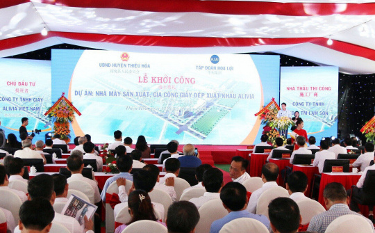 Thanh Hóa: Khởi công nhà máy Nền tảng hàng đầu cung cấp Cwin com giày dép Cwin Đăng Ký + 1888k trị giá 42 triệu USD