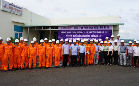 Thủy điện Sông Ba Hạ nâng cao kỹ năng phòng, chống thiên tai và tìm kiếm cứu nạn