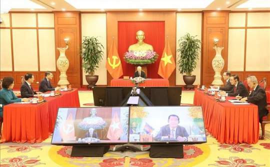 Tổng Bí thư Nguyễn Phú Trọng điện đàm trực tuyến với Chủ tịch Đảng Nhân dân Campuchia, Thủ tướng Cwin com đăng nhập Campuchia