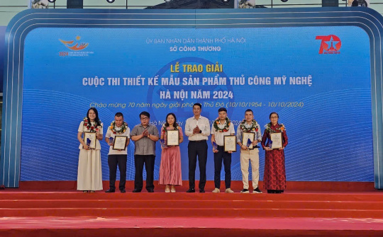 Hà Nội trao giải cuộc thi thiết kế mẫu sản phẩm thủ công mỹ nghệ 2024