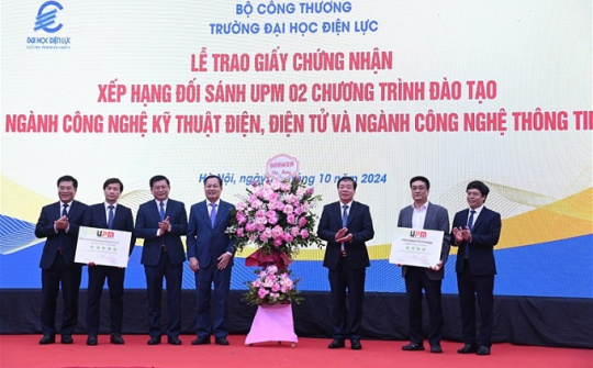 Trường Đại học Điện lực nhận chứng nhận xếp hạng đối sánh UPM