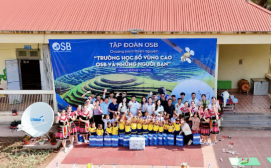 Tập đoàn OSB thắp sáng ước mơ Internet cho các điểm trường địa bàn vùng cao biên giới