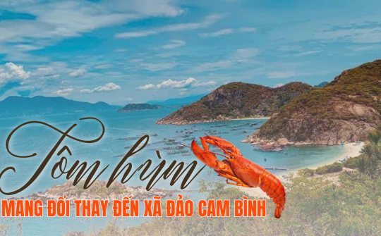 Tôm hùm mang đổi thay đến xã đảo Cam Bình