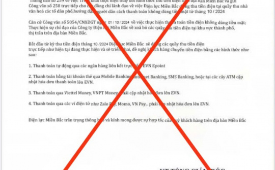 Cảnh báo hiện tượng giả mạo văn bản, thương hiệu của EVN