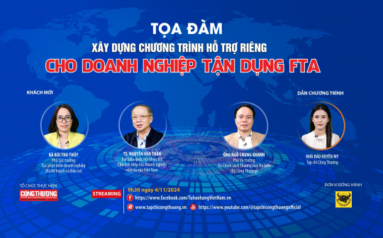 [TRỰC TUYẾN] Xây dựng chương trình hỗ trợ riêng cho Cwincom hiện đang mở tận dụng FTA