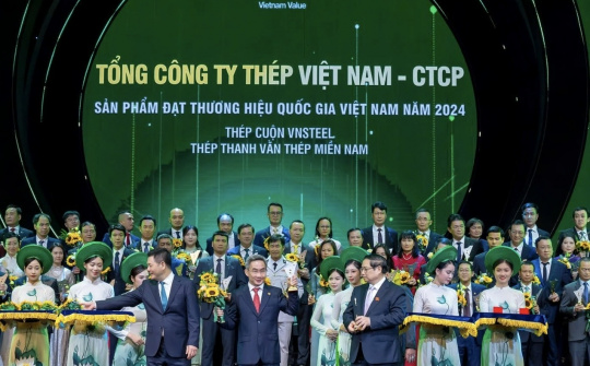 Tổng công ty Thép Việt Nam - CTCP: 3 sản phẩm được vinh danh Thương hiệu Quốc gia năm 2024