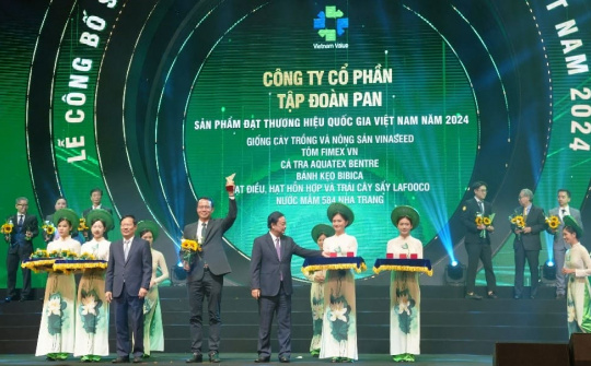 Tập đoàn PAN: 6 nhóm sản phẩm đạt Thương hiệu Quốc gia 3 kỳ liên tiếp