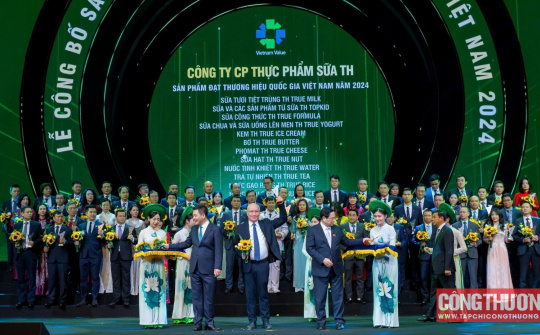 Tập đoàn TH: 14 sản phẩm đạt Thương hiệu quốc gia 2024