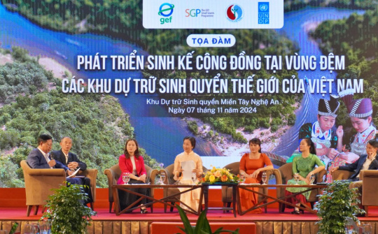 Thúc đẩy sinh kế bền vững cho cộng đồng tại vùng đệm các Khu dự trữ sinh quyển