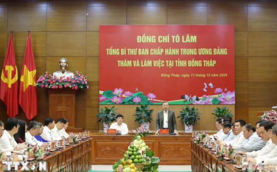 Tổng Bí thư: Xây dựng tỉnh Đồng Tháp phát triển trong nhóm dẫn đầu vùng ĐBSCL