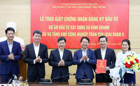 Tổng Công ty Viglacera (VGC) nhận giấy chứng nhận Cwin800 hàng ngàn khuyến mãi KCN quy mô hơn 2.000 tỷ đồng