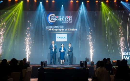 THACO được vinh danh “Top 2 nhà tuyển dụng được yêu thích nhất ngành Nền tảng hàng đầu cung cấp Cwin com năm 2024”