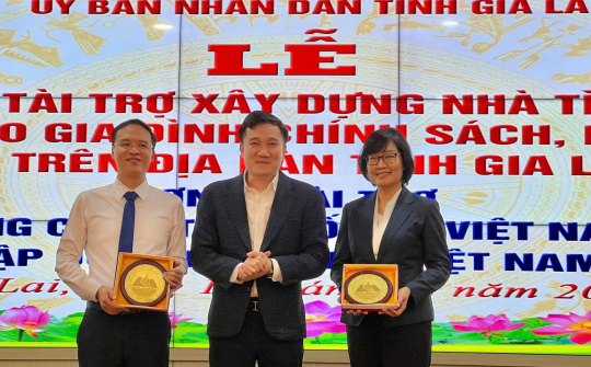 Gia Lai tiếp nhận tài trợ 60 căn nhà tình thương trị giá hơn 4 tỷ đồng