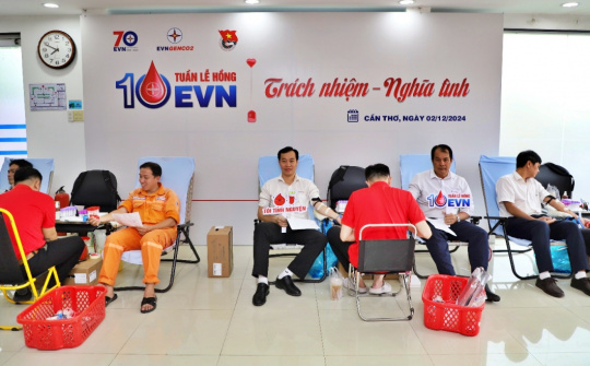 EVNGENCO2 hiến tặng 111 đơn vị máu trong ngày đầu tiên tổ chức Tuần lễ hồng EVN lần thứ X
