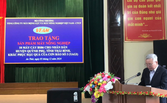 10 máy cày của VEAM đến với bà con nông dân huyện Quỳnh Phụ, Thái Bình