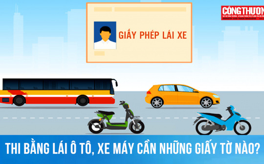 Từ 1/6/2024: Thi bằng lái ô tô, xe máy cần những giấy tờ nào?